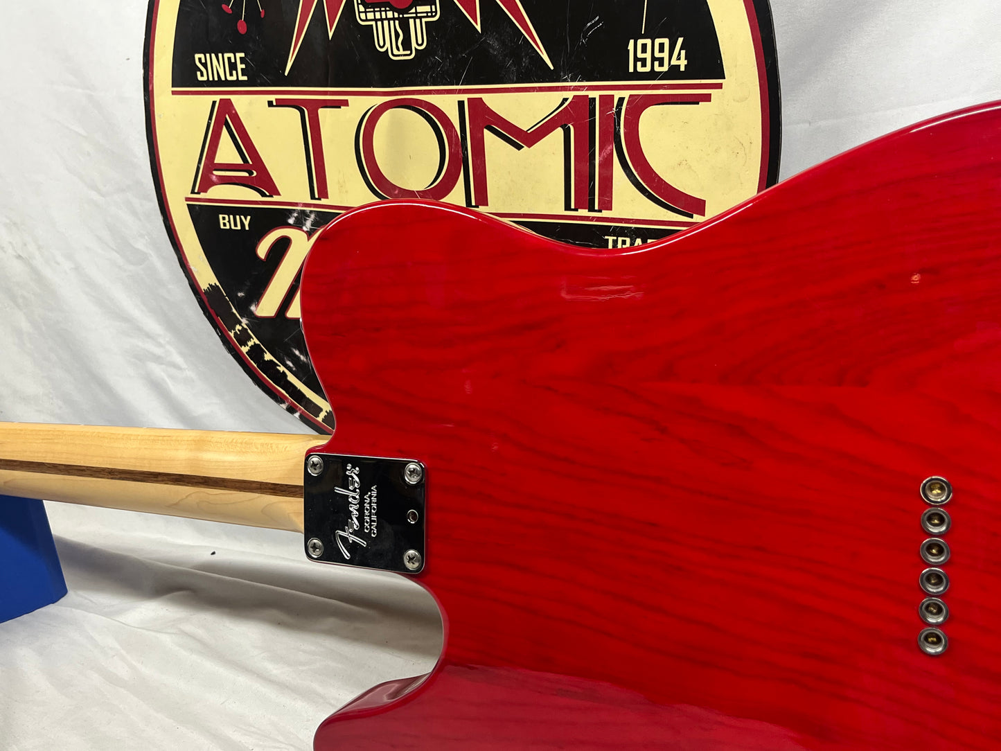 Fender American Standard Telecaster Tele Crimson Red Electric Guitar - Pickups have been Replaced with Seymour Duncan APTL-1/APTR-1