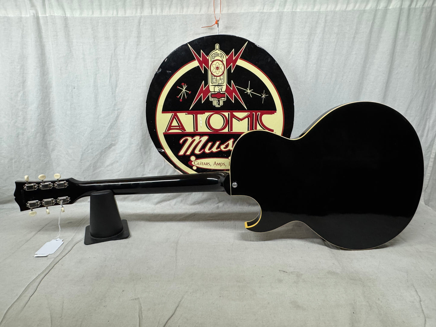 Gibson Memphis ES-235 es235 Thinline Semi-Hollowbody Guitar - modified 2018 - Gloss Ebony / Black - Local Pickup Only