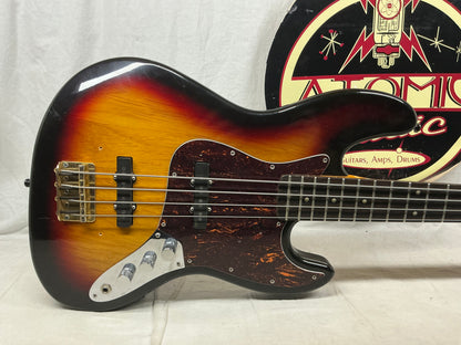 SX Vintage Series J-Style 34" Scale Length Electric Bass - 3 Tone Sunburst