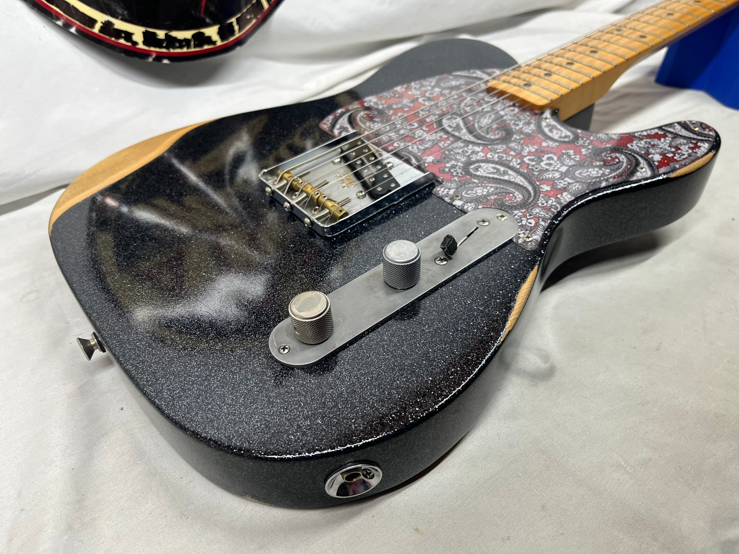 Fender Brad Paisley Esquire Signature Telecaster tele Electric Guitar MIM - Made in Mexico - Black Sparkle
