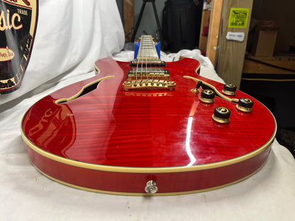 Ibanez AS93FM Doublecut Semi-Hollow Body Electric Guitar - Transparent Cherry Red
