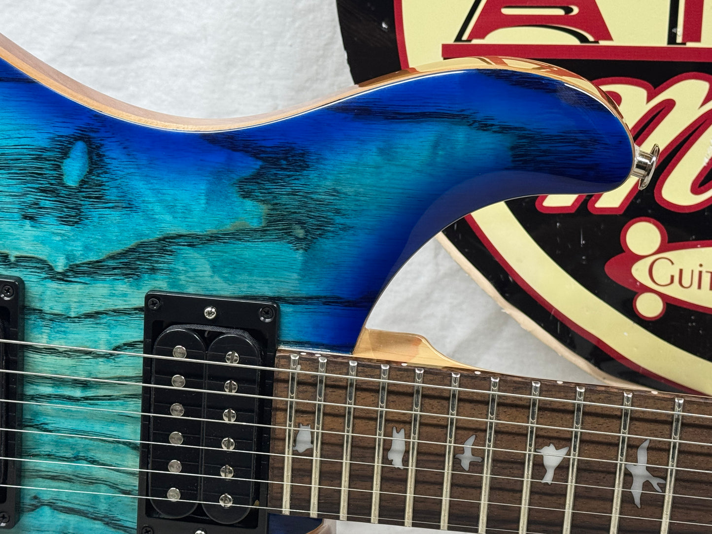 PRS Paul Reed Smith SE Limited Edition Custom 24 Burled Ash Guitar 2024 - Lake Blue