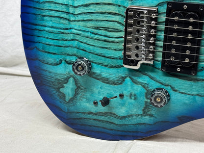 PRS Paul Reed Smith SE Limited Edition Custom 24 Burled Ash Guitar 2024 - Lake Blue