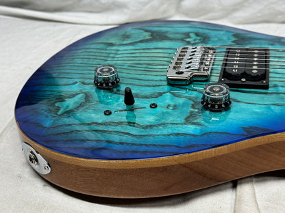 PRS Paul Reed Smith SE Limited Edition Custom 24 Burled Ash Guitar 2024 - Lake Blue