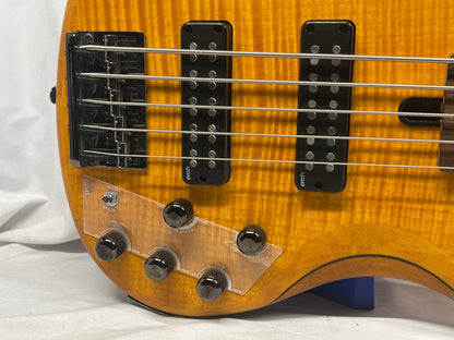 Yamaha TRBX605FM 5-String Electric Bass- Matte Amber