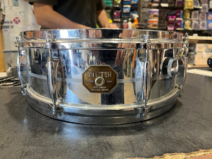 Gretsch Model 4160 Snare Drum Chrome Over Brass 14"x6"