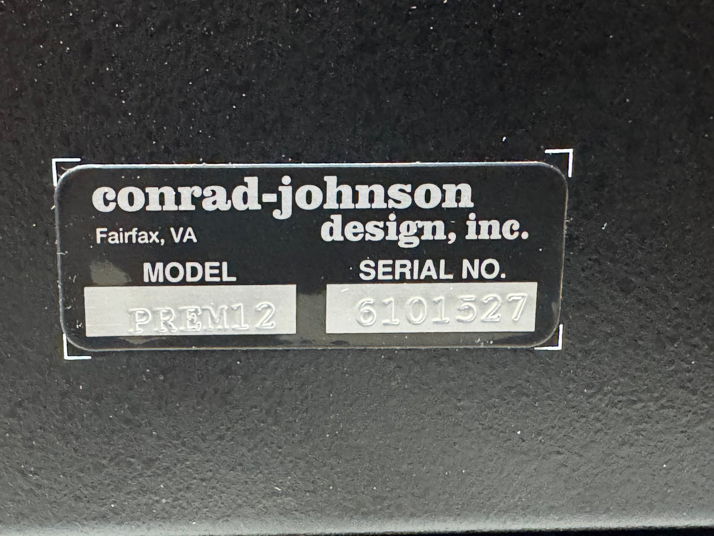 Conrad-Johnson PREM12 Premier 12 Monoblock Power Amplifier - !!Pair!! - Local Pickup Only
