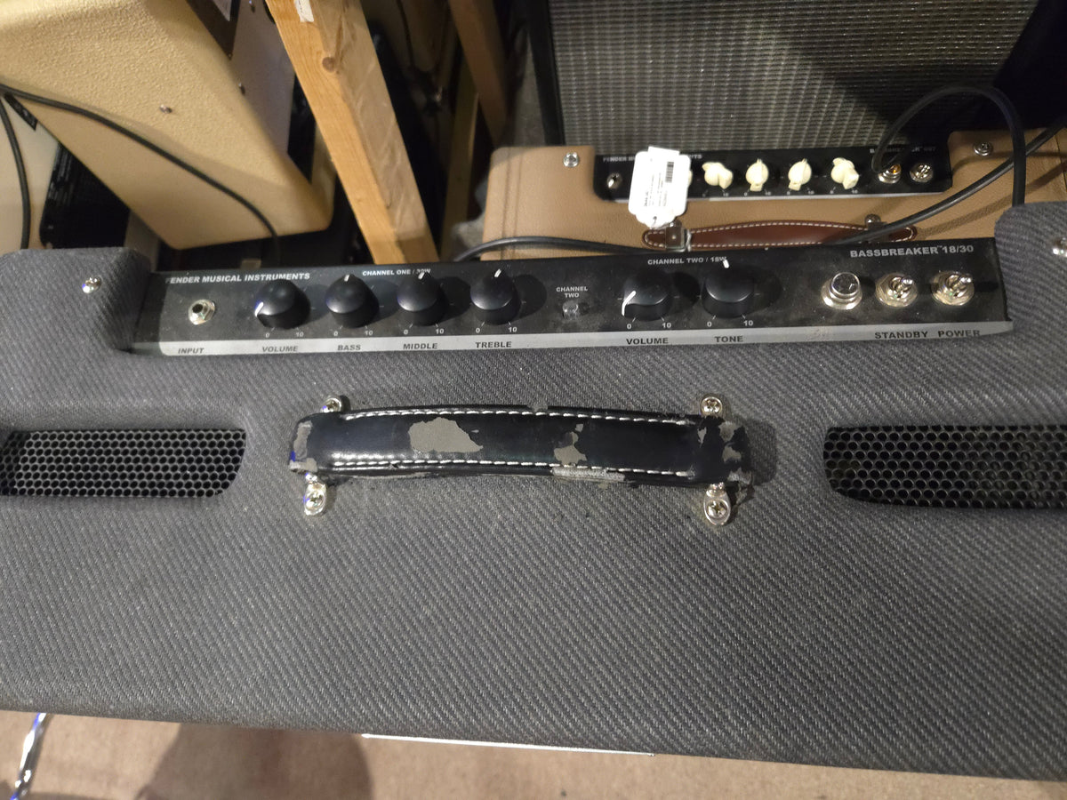 Fender Bassbreaker 18/30 2-Channel 30-Watt 2x12" Guitar Combo 2016 - 2019 - Gray Tweed - Local Pickup Only