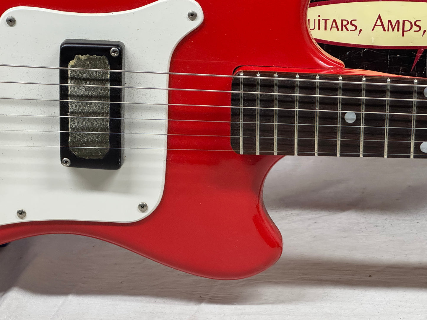 Supro Colt 22" Short Scale Guitar Vintage - Red (appears to be re-finished)