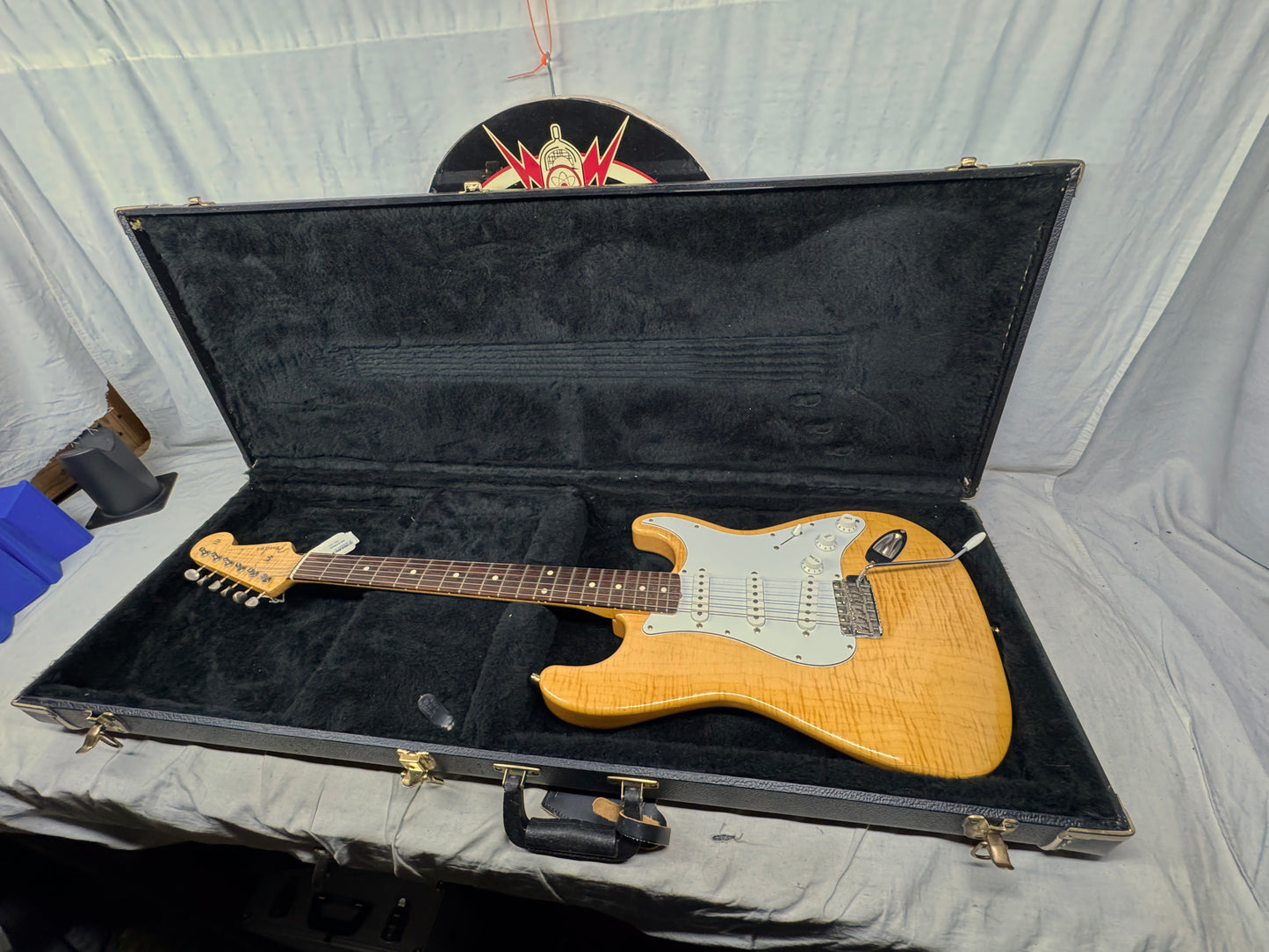 Fender Foto Flame Stratocaster Guitar with Case - MIJ Made In Japan 1994