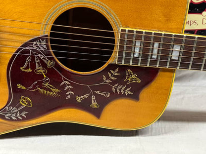 Gibson Hummingbird Dreadnought Acoustic Guitar with Case - needs work! - Image 6