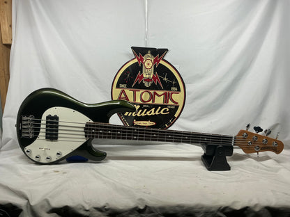 Ernie Ball Music Man StingRay sting ray 5H Bass with Soft Case - Fallout Green