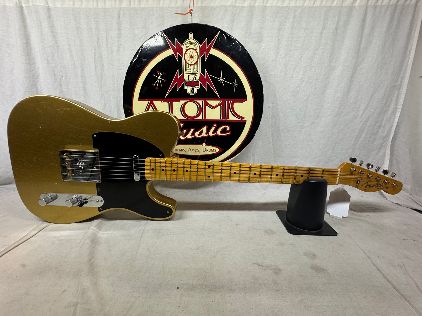 Fender USA Custom Shop Limited Edition Full Throttle Esquire Relic Telecaster Guitar with Case 2003 - Gold / Maple neck
