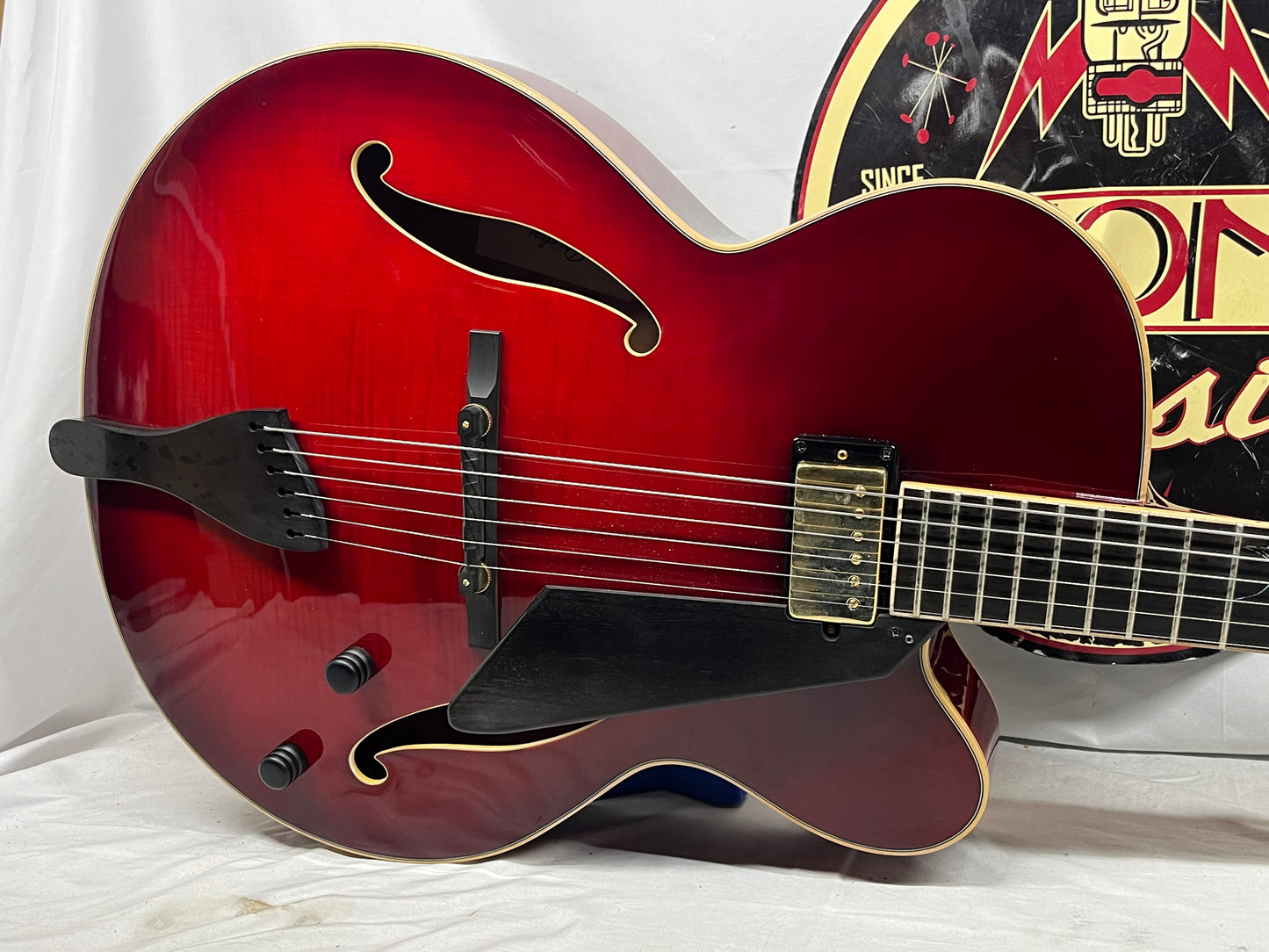 Peerless Leela Arctop Hollow Body Electric Guitar with Hard Case