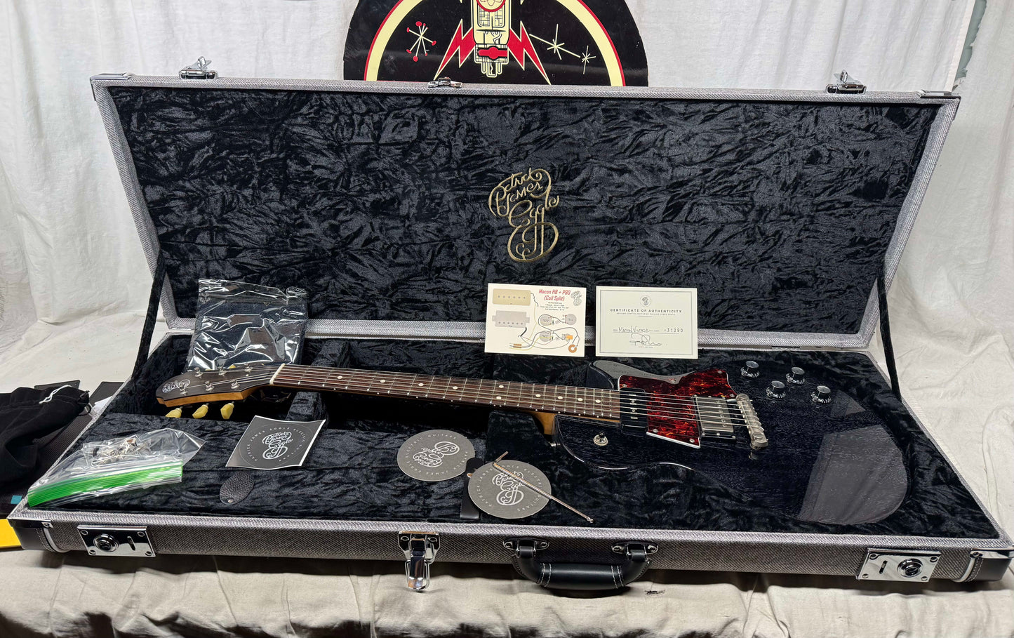Patrick James Eggle Macon Vintage Singlecut Guitar with COA + Case