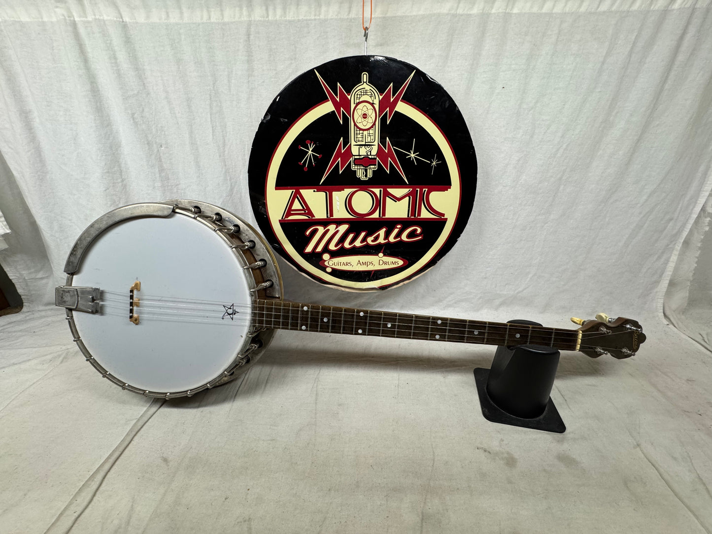 Bacon Peerless ? 4-string Banjo with Case - previously owned by Charlie Byrd