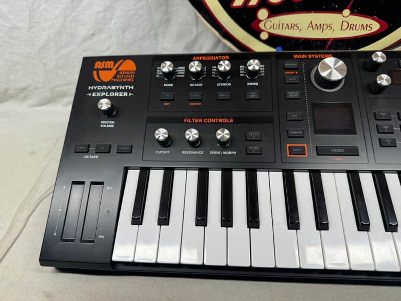 ASM Ashun Sound Machines Hydrasynth Explorer Synthesizer Keyboard with Power Supply - Image 3