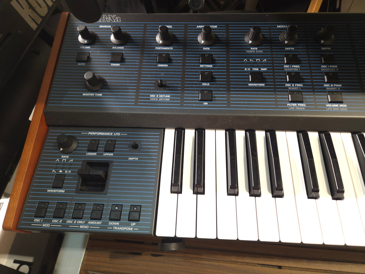 Behringer UB-Xa 16-Voice 61-Key Synthesizer 2023 - Present - Blue with Wood Sides - Local Pickup Only