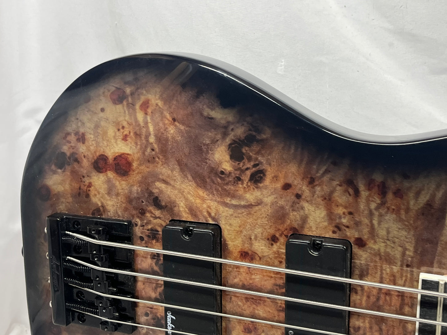 Jackson JS Series 4-String Electric Concert Bass - Transparent Black Burst