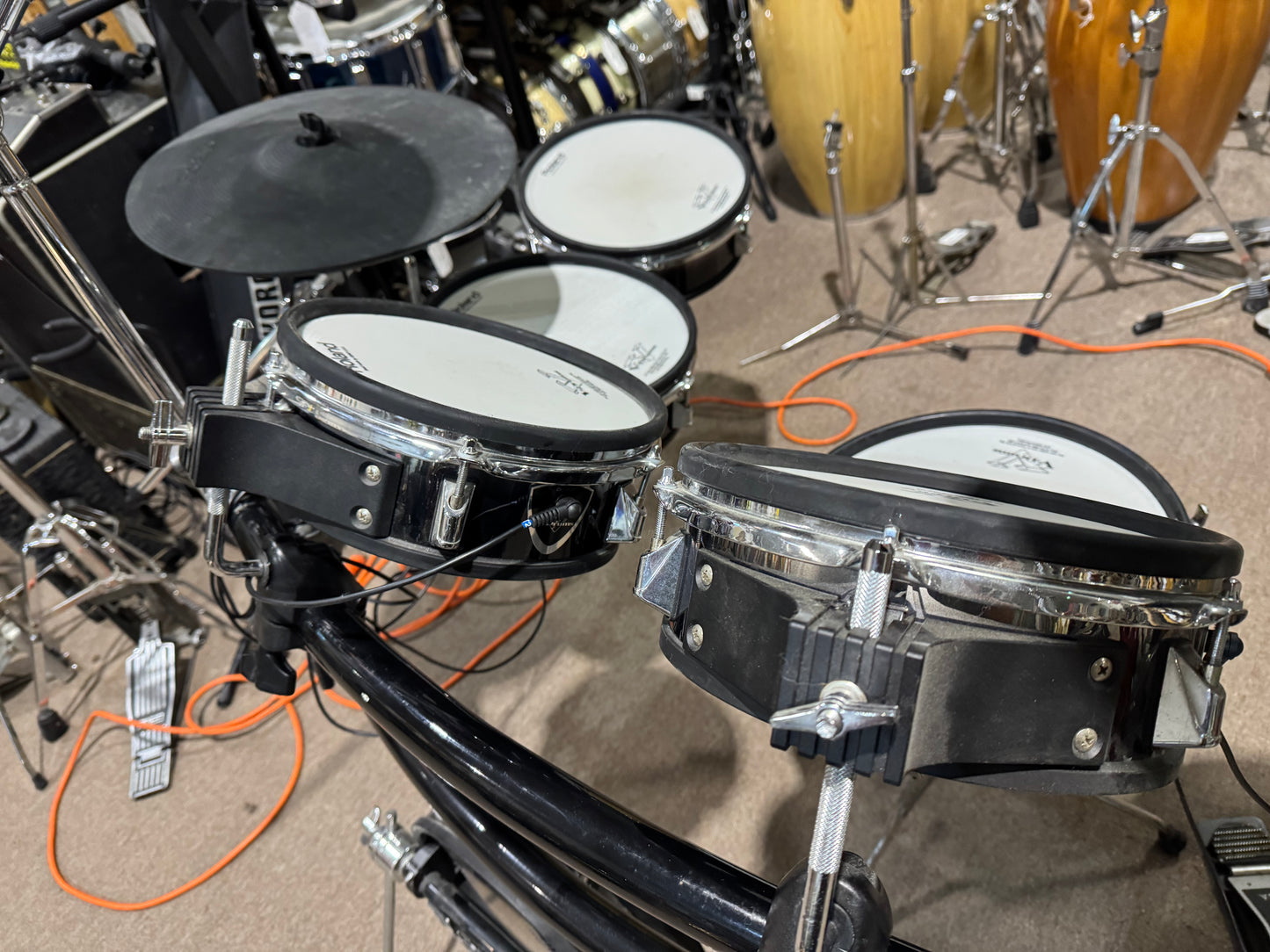 Roland V-Drums Kit: TD-20 td20 Brain MDS-20 rack VH-12 CY-15R CY-14C CY-8 KD-120 PD-125 PD-105 + DW-8000 HH Stand 2005 - Local Pickup Only