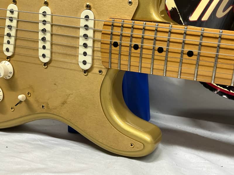Fender 50th Anniversary Golden Stratocaster Strat Electric Guitar - Image 6