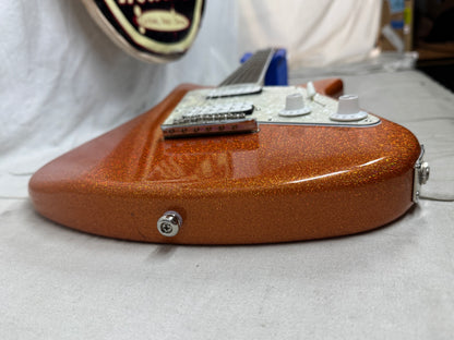Ernie Ball Music Man BFR Ball Family Reserve Albert Lee HH Tremolo Signature Model Guitar with COA + Case 2018 - Orange Crush Sparkle