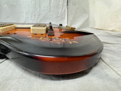 Supro Rhythm Master Guitar with Case - Sunburst