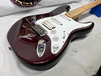 Fender Standard Stratocaster Strat HSS MIM - Made in Mexico - Midnight Wine