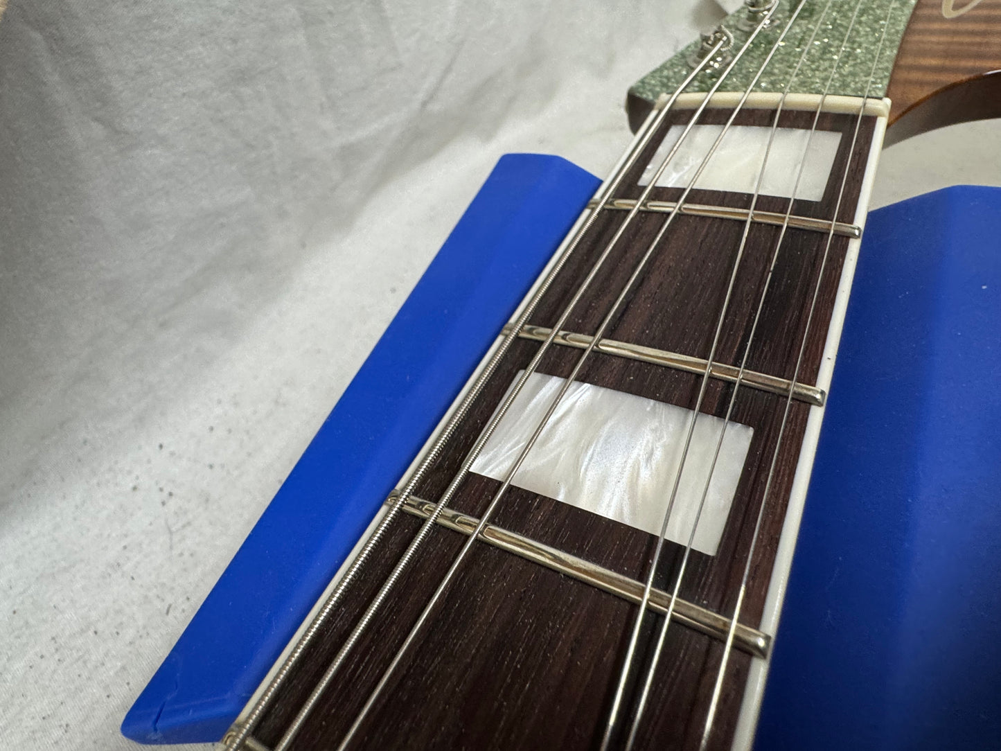 Shelton Electric Instruments Custom GalaxyFlite galaxy flite Guitar with Case 2022 - Mermaid Sea Glass Sparkle