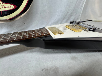 Gibson Flying V Guitar with TKL Case - mods 1993 - Ebony / Black