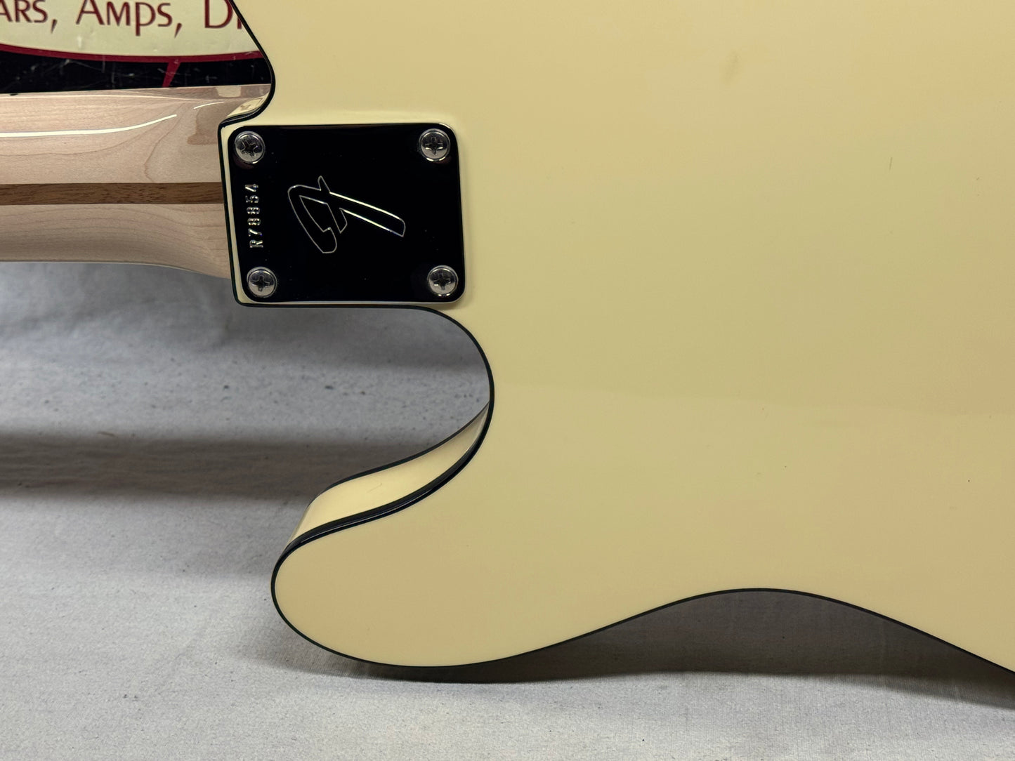 Fender USA Custom Shop 1969 '69 Telecaster Custom NOS Guitar with COA + Case 2014 - Vintage White - Double Black Binding / Maple neck