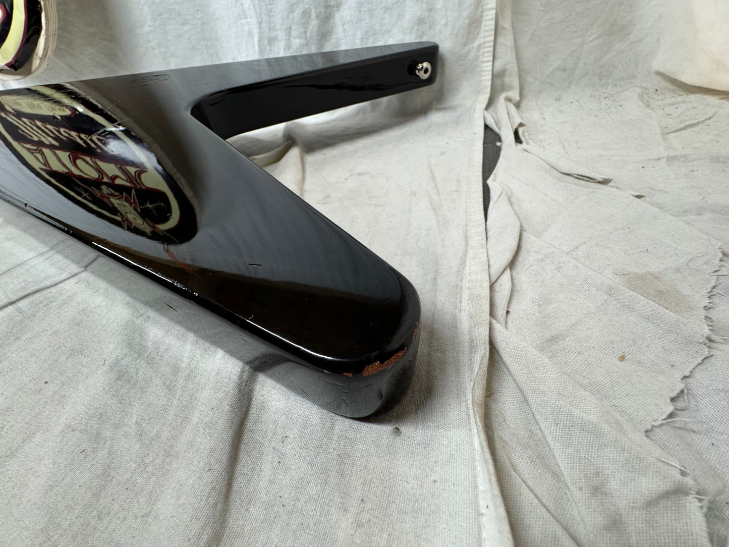 Gibson Flying V Guitar with TKL Case - mods 1993 - Ebony / Black