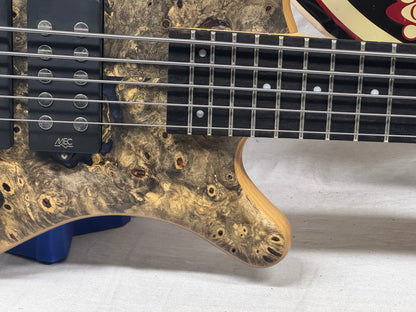 Warwick Limited Edition #39 of 100 Teambuilt Corvette $$ Double Buck 5-String Bass 2019 - Natural Transparent Satin Multicolor