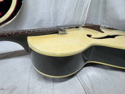 Gretsch USA 6187 g6187 Clipper Hollowbody Guitar with Case - neck/headstock repaired 1957 - Cream / Cadillac Green