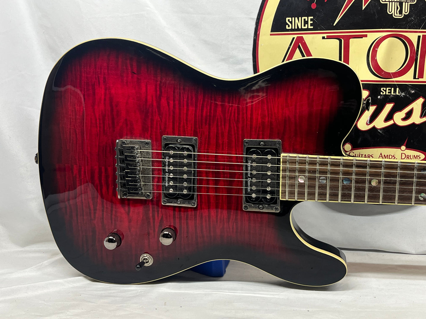 Fender Special Edition Custom Telecaster Tele FMT HH Electric Guitar - Black Cherry Burst