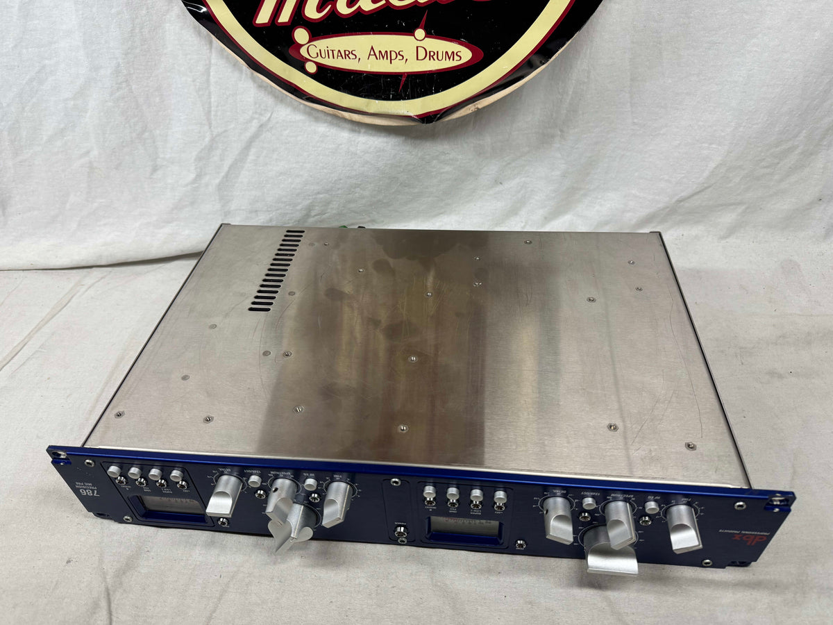 dbx Blue Series 786 Precision 2-Channel Microphone Preamplifier Rack with Box