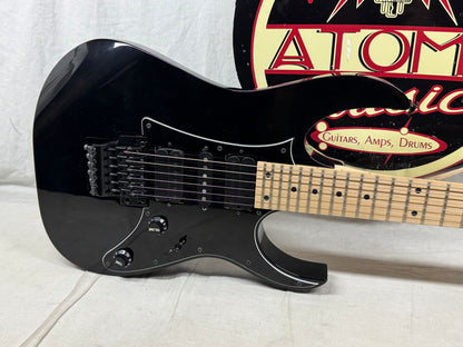 Ibanez RG Series RG550-BK Guitar with Case - MIJ Japan 2025 - Black / Maple neck