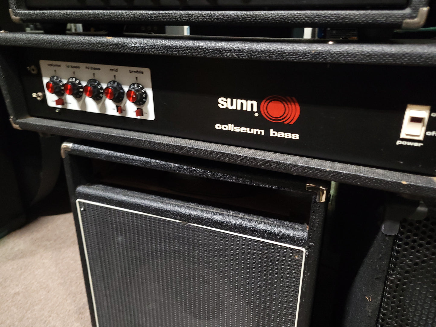 Sunn Coliseum-300 300-Watt Bass Amplifier Head 1980s - Black - Local Pickup Only