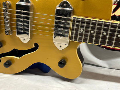 Epiphone Wildkat Studio Semi-Hollow Body Electric Guitar with Case - Metallic Goldtop