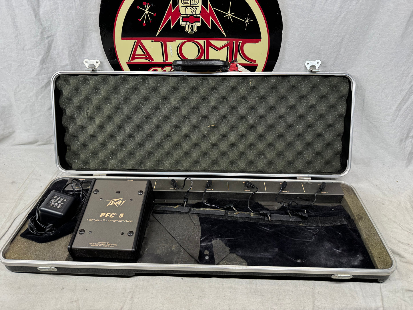 Peavey PFC 5 pfc5 Portable Floor Effect Pedal Case with Power