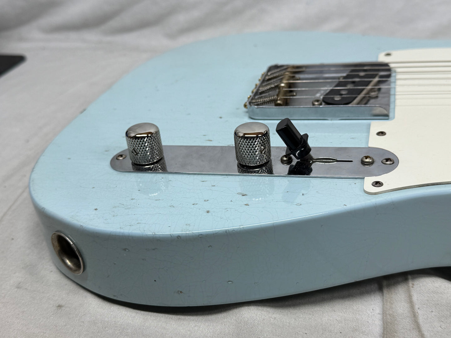 Fender USA Custom Shop 1959 '59 Telecaster Journeyman Guitar with COA + Case 2024 - Aged Sonic Blue / Maple neck