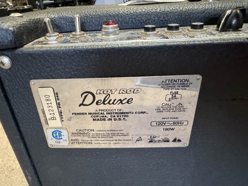 Fender Hot Rod Deluxe 3-Channel 40-Watt 1x12" Guitar Combo - Image 5