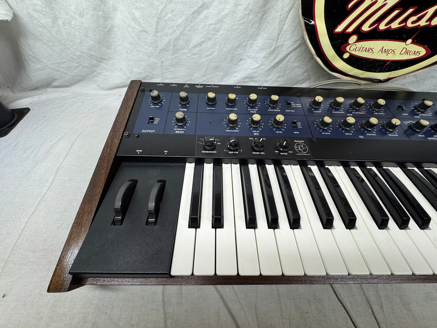 Korg PS-6 ps6 Polysix poly six 6-Voice Analog Synthsizer 61-Key Keyboard with SKB Case 1980s - Local Pickup Only