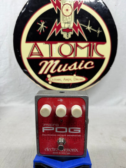 Electro-Harmonix Micro POG p.o.g. Polyphonic Octave Generator Pitch Shifter Harmonizer Pedal