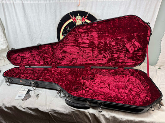 Crossrock CRF1000GSTBK CRF1000 GST BK Fiberglass Guitar Case for S-style & T-style Guitars