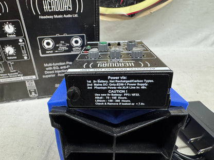 Headway Music Audio EDM-1 edm1 Acoustic Battery Preamp Module with Power Supply + Box