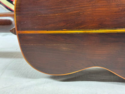 Unknown Builder Parlor Acoustic Guitar with Case late 1800s - early 1900s