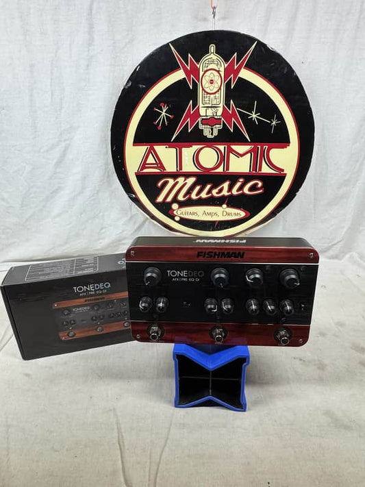Fishman ToneDEQ tone deq AFX Acoustic Instrument Multi-Effects Preamp EQ equalizer DI direct box Pedal with Box