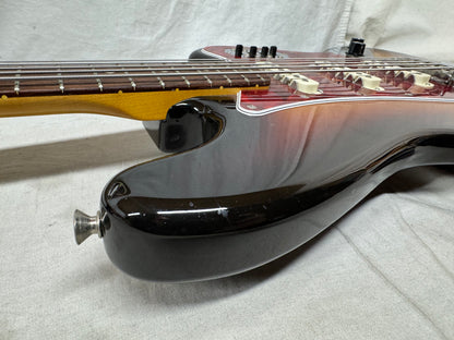 Fender Bass VI 6-string Bass with Case - MIJ Made In Japan 1996 - 3-Color Sunburst / Rosewood fingerboard