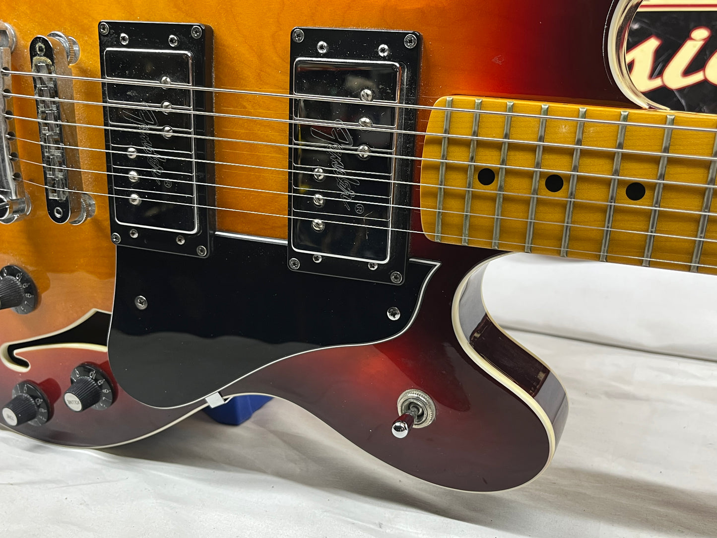 Fender Starcaster Semi-Hollow Body Electric Guitar - Aged Cherry Burst with Gig Bag